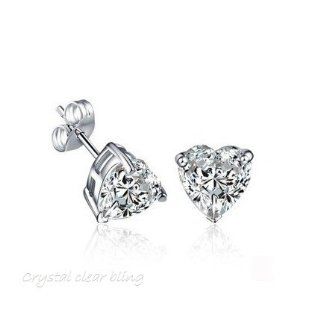 Eternal Love diamond cut Swarovski Elements Crystal Earrings Clear Dangle Earrings Jewelry