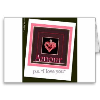 p.s. "I love you" Greeting Cards