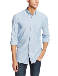 Nautica Men's Long Sleeve Solid Oxford Shirt at  Mens Clothing store