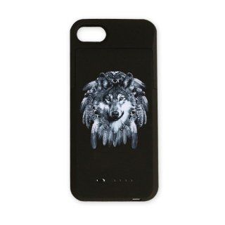 iPhone 4 or 4S Charger Battery Case Wolf Dreamcatcher 