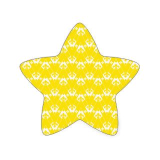 Custom Chevron 2 Yellow Star Stickers