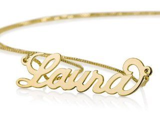 14k Gold Personalized Name Necklace   Custom Made Any Name Pendant Necklaces Jewelry