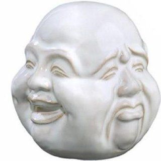 Laughing Buddha Head  Four Faces of Life  Joy, Sorrow, Anger & Serenity   Head Sculptures