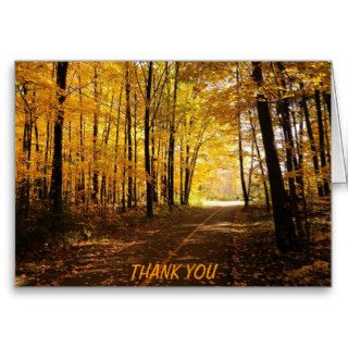 Fall thank you card