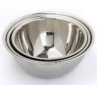 18/10 Stainless Steel Mixing Bowl 18cm/20cm/22cm K0254 Kitchen & Dining
