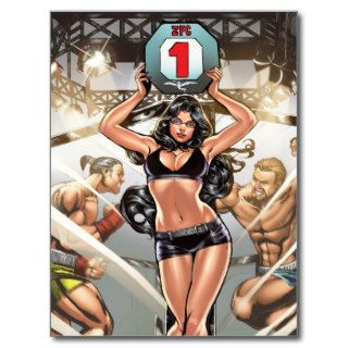 Grimm Fairy Tales #38 B   Sexy Ringside Boxer Girl Post Card