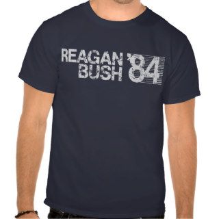 Ronald Reagan Bush 84 Retro Election t shirt