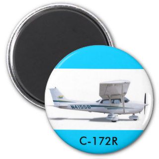 Cessna_172SP, TRAINER   Customized Refrigerator Magnets