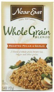 Near East Roasted Pecan & Garlic Creative Grains Mix, 5.4 Ounce Boxes (Pack of 12)  Near East Whole Grain Blends Rice Roasted Pecan And Garlic  Grocery & Gourmet Food