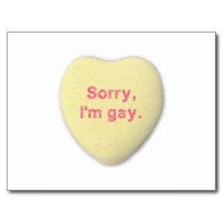 Sorry. I'm Gay Postcard