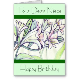 A Happy Birthday Niece Card Flowers
