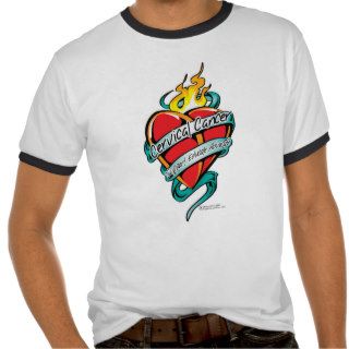 Cervical Cancer Tattoo Heart T shirts