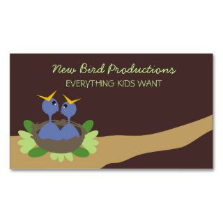 baby blue birds nest business cards