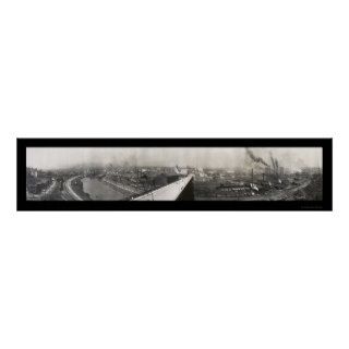 Youngstown Panoramic Photo 1905 Poster