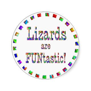 Lizards are FUNtastic Stickers