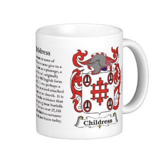 Childress, Origin, Meaning and the Crest Coffee Mugs