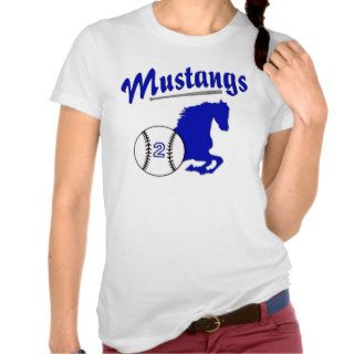 Mustangs Baseball T shirts