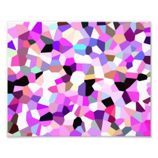 Modern Abstract Geometric Pattern Pink Teal Pastel Art Photo