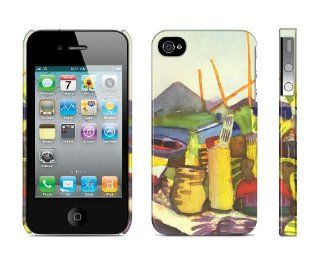 Iphone 4 / 4s Case Landscape Near Hammamet, August Macke, 1914 Cell Phone Cover Cell Phones & Accessories