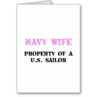 Navy Wife Greeting Card