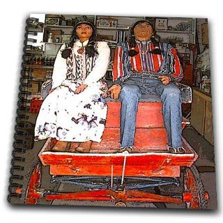 db_57388_1 Jos Fauxtographee Realistic   A Man and Woman Native American Mannequins in a Wagon in a Store in Utah Near Kanab   Drawing Book   Drawing Book 8 x 8 inch