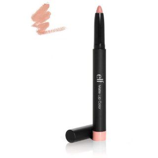 e.l.f. Matte Lip Color, Nearly Nude, 0.06 Ounce  Lipstick Primers  Beauty