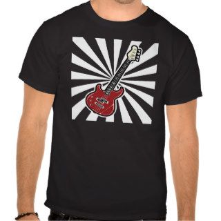 electric guitar black t tee shirts