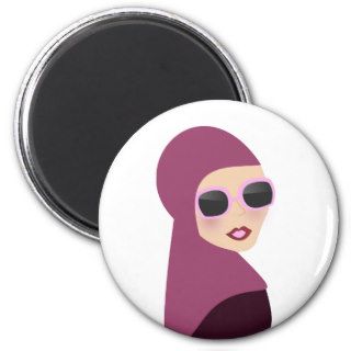 Islamic scarf muslima hijab lady style refrigerator magnet