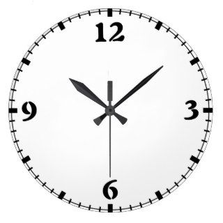 Four Number Open Face Round Clocks