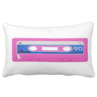 pink casette tape pillows