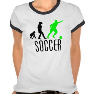 Soccer Evolution (Green) Tee Shirts