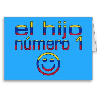 El Hijo Número 1   Number 1 Son in Venezuelan Greeting Cards
