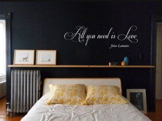All You Need Is Love John Lennon Vinyl Wall Decal   Decorative Wall Appliques