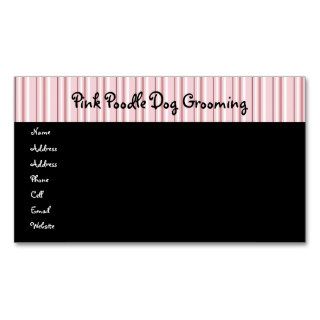 Pink Poodles On Parade Profile Card Business Cards