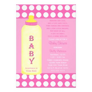 Baby Shower Poem Invitation    Baby Girl Personalized Invites