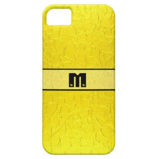 Yellow Stainless Steel Metal iPhone 5 Case