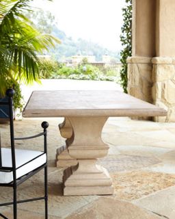 Alexandra Outdoor Double Urn Pedestal Table Table