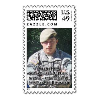 In Honor of Sgt. Ronald A. Kubik Stamps