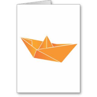 Origami Boat Greeting Cards