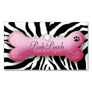 311 Posh Pooch Zebra Business Cards