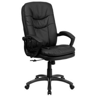 FlashFurniture High Back Leather Massaging Executive Office Chair with Arms B