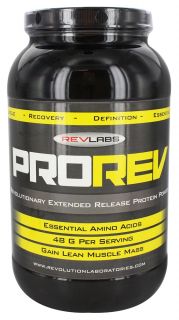 RevLabs   ProRev Revolutionary Extended Release Protein Powder Chocolate   900 Grams