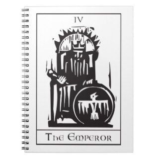 Tarot Card Emperor Spiral Notebook