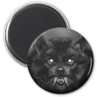 Werewolf face Refrigerator Magnets