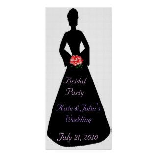 Bridal Silhouette Bridal Party Poster