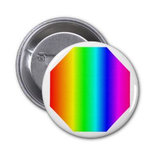 Rainbow Octagon Buttons