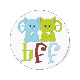 BFF Best Friends Forever Cats Sticker