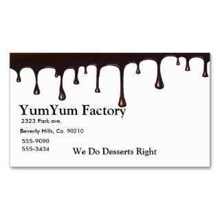 Chocolate Drip Set Business Card Templates