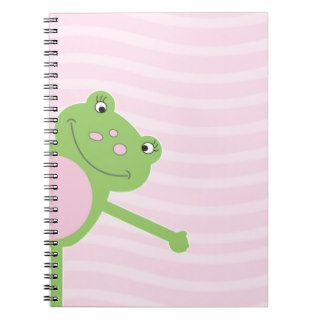 Leap Frog Froggy Spiral Notebook (Green/Pink Frog)