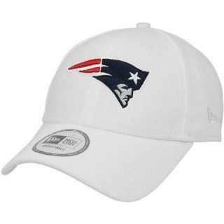 NFL New Era New England Patriots 9FORTY NFL Adjustable Hat   White  Baseball Caps  Sports & Outdoors
